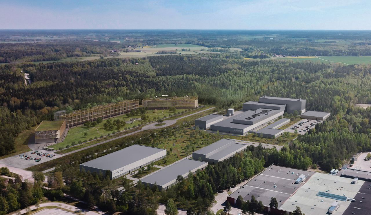 Visualisering över Northvolt labs expansion på Finnslätten i Västerås. Foto: Pressbild, Northvolt